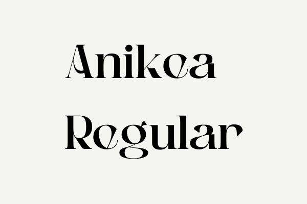 Anikea Regular Font