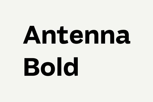Antenna-Bold Font