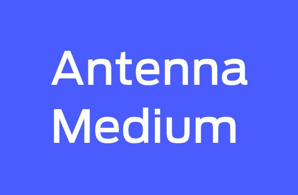 Antenna-Medium Font