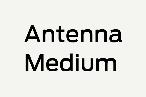 Antenna-Medium Font