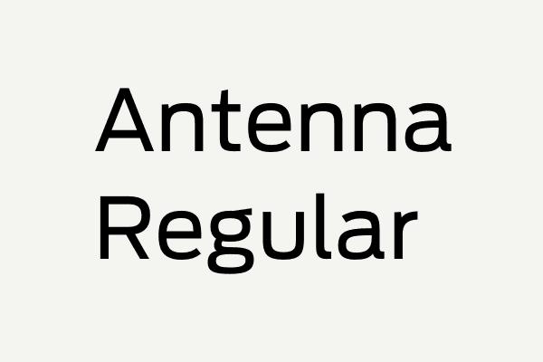 Antenna-Regular Font