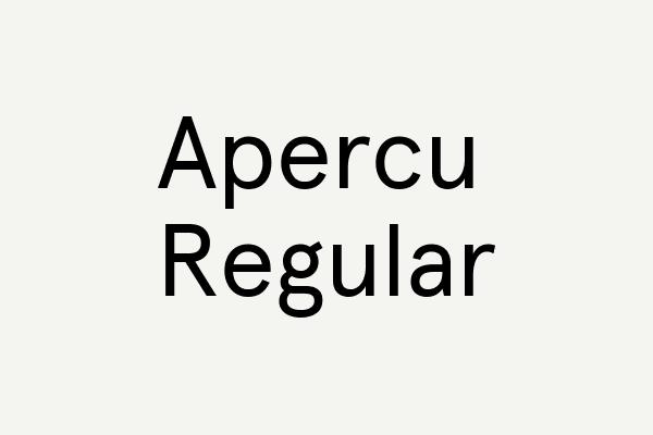 Apercu Regular Font