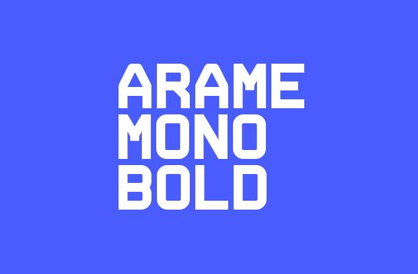 Arame Mono Bold Font