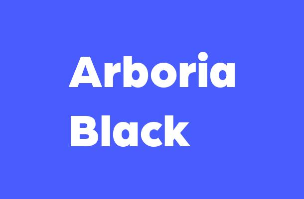 Arboria Black Font
