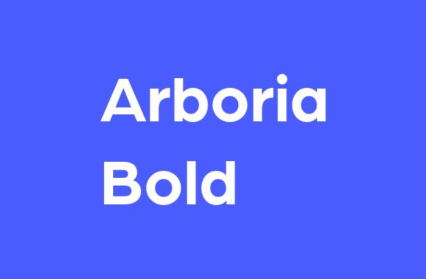 Arboria Bold Font