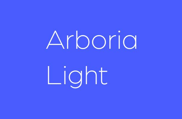 Arboria Light Font