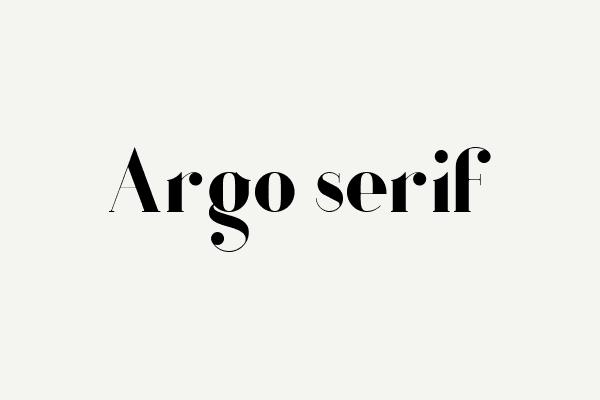 Argo serif Font