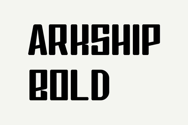 Arkship Bold Font