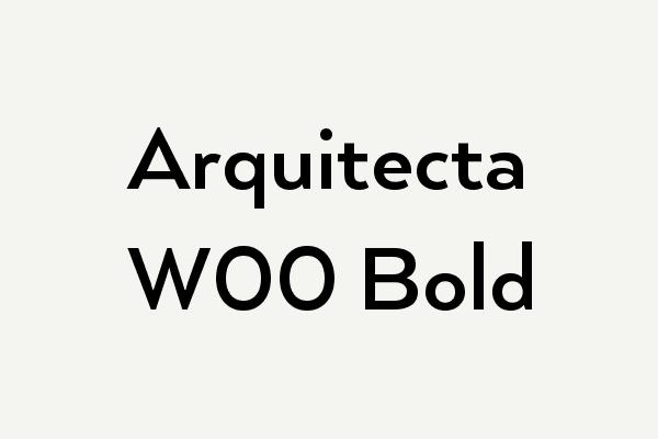 Arquitecta W00 Bold Font
