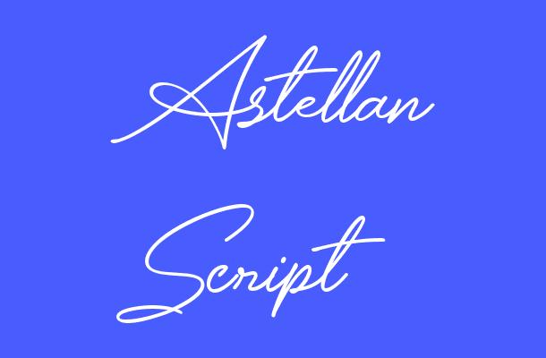 Astellan Script Font