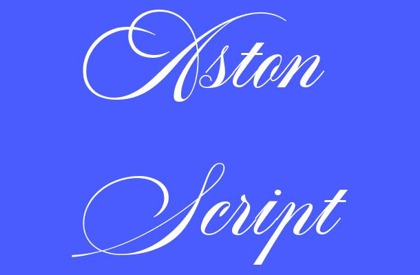 Aston Script Font