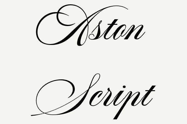 Aston Script Font