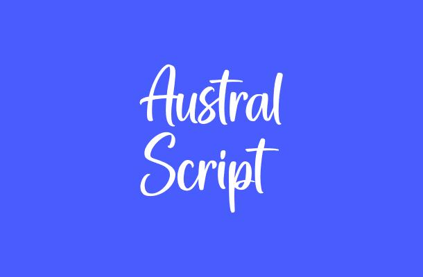 Austral Script Font