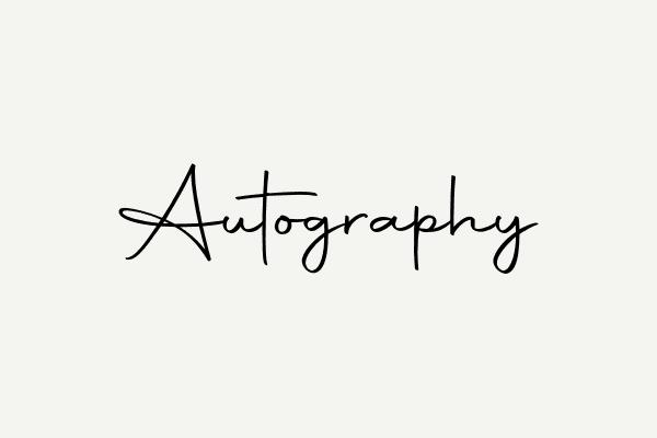 Autography Font