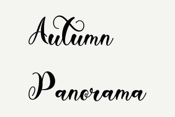 Autumn Panorama Font