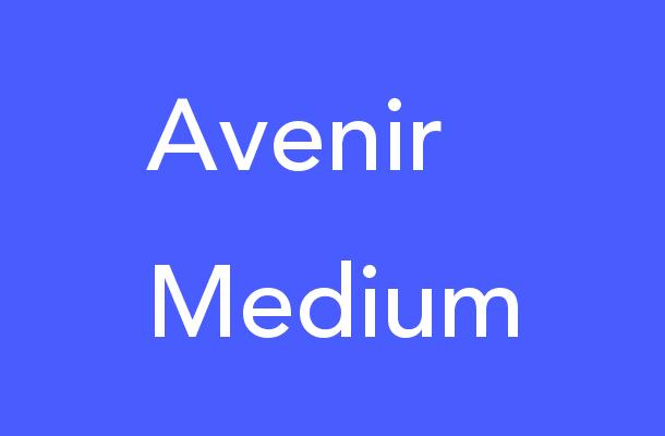 Avenir-Medium Font