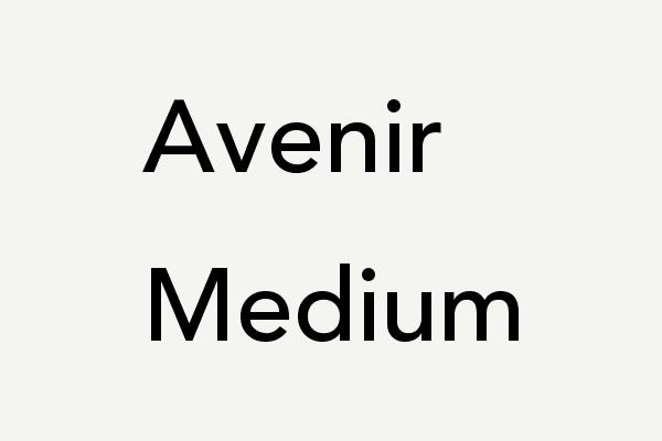 Avenir-Medium Font