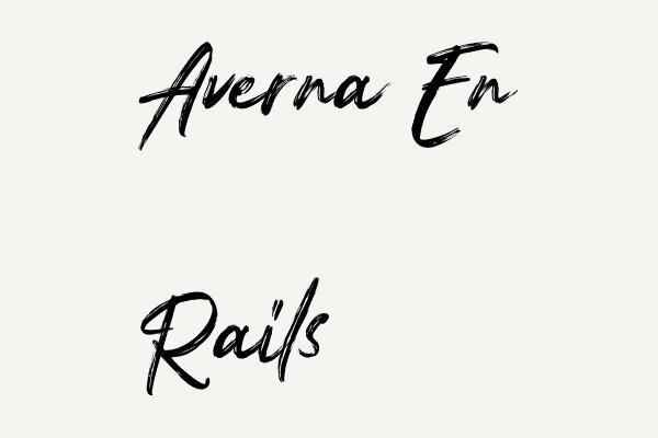 Averna En Rails Font