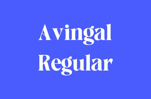 Avingal Regular Font