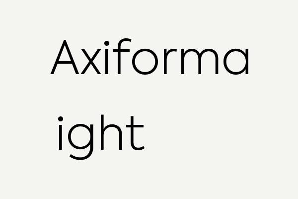 Axiforma Light Font