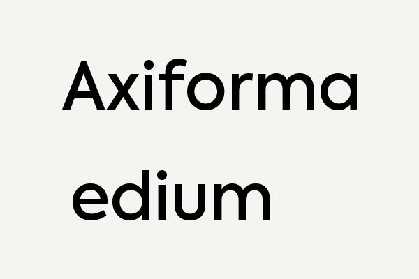 Axiforma Medium Font