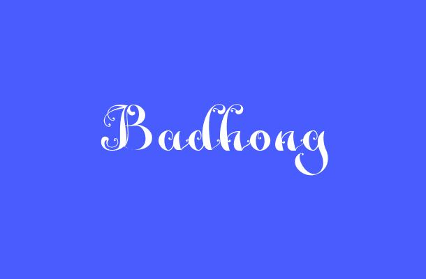 Badhong Font