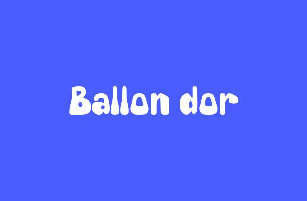 Ballon dor Font