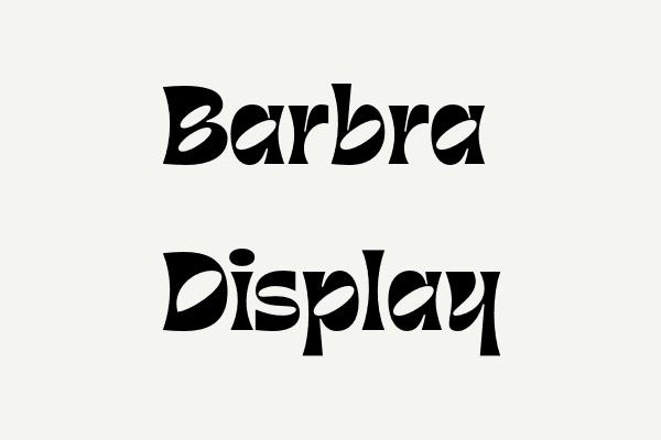 Barbra Display Font