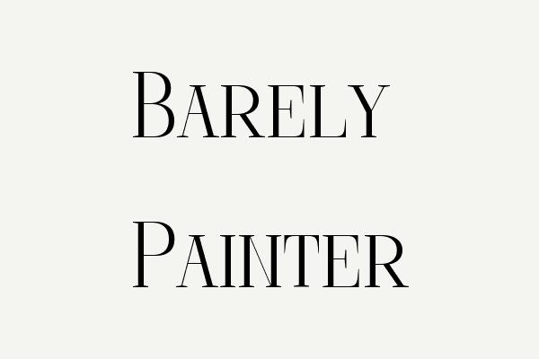 Barely Painter Font