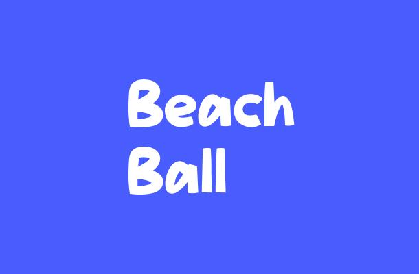Beach Ball Font Font