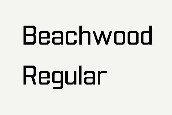 Beachwood Regular Font
