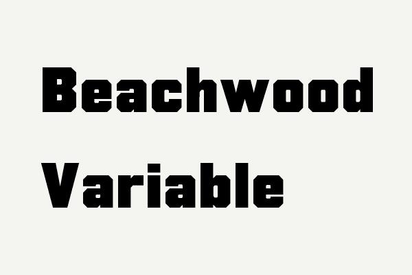 Beachwood Variable Font