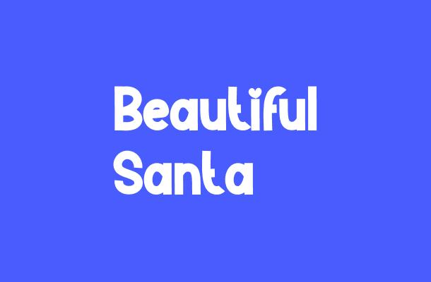 Beautiful Santa Font Font