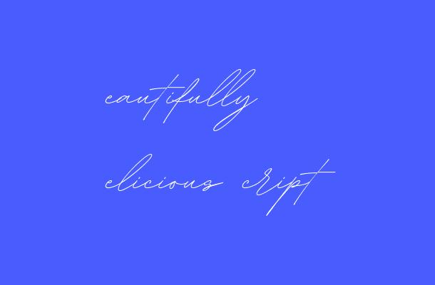 Beautifully Delicious Script Font