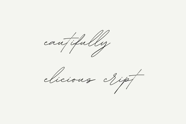 Beautifully Delicious Script Font