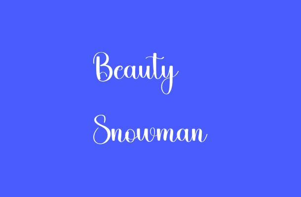 Beauty Snowman Font
