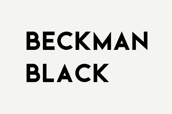 Beckman Black Font