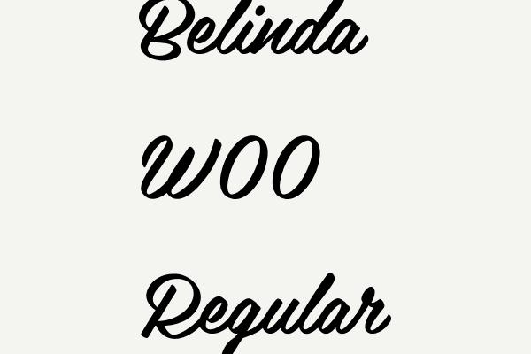 Belinda W00 Regular Font
