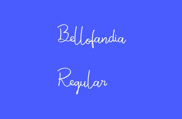 Bellofandia Regular Font