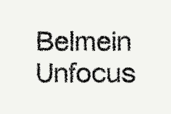 Belmein Unfocus Font