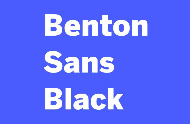 Benton Sans Black Font