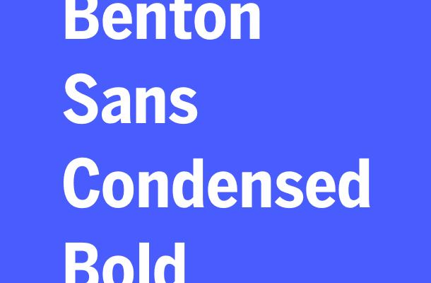 Benton Sans Condensed Bold Font