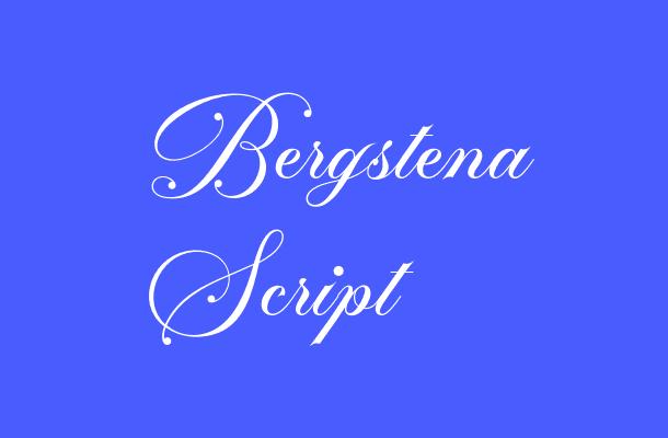 Bergstena Script Font