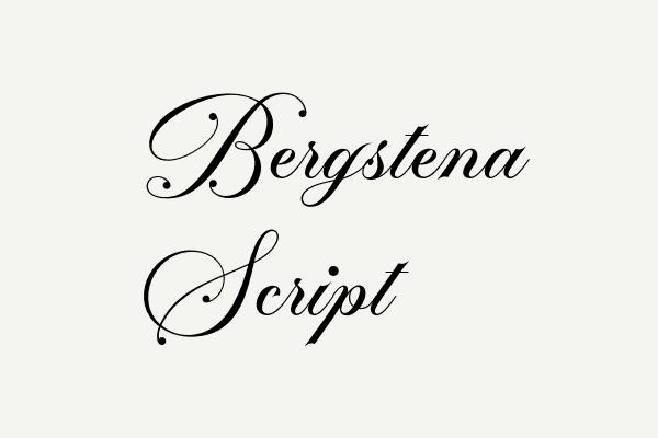 Bergstena Script Font