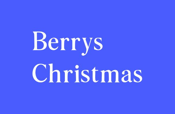 Berrys Christmas Font