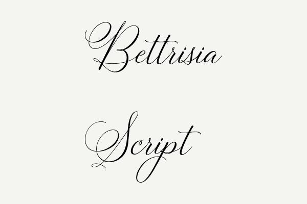 Bettrisia Script Font