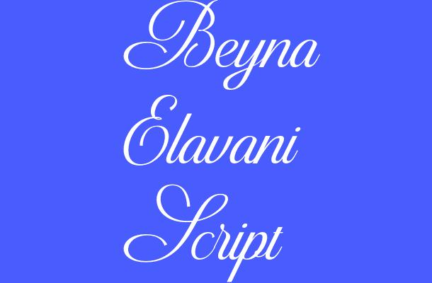 Beyna Elavani Script Font
