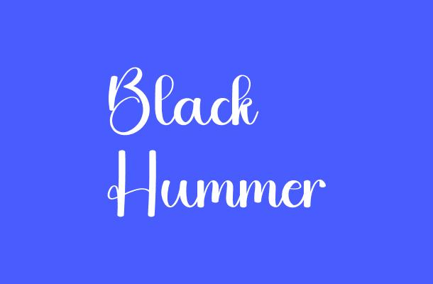 Black Hummer Font