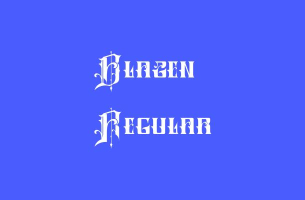Blazen Regular Font