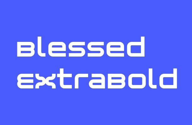 Blessed ExtraBold Font